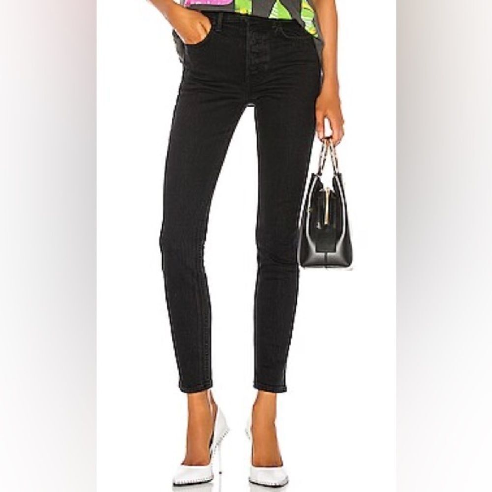 Karolina GRLFRND Nine Lives black jeans pants denim‎ skinny size 24 revolve